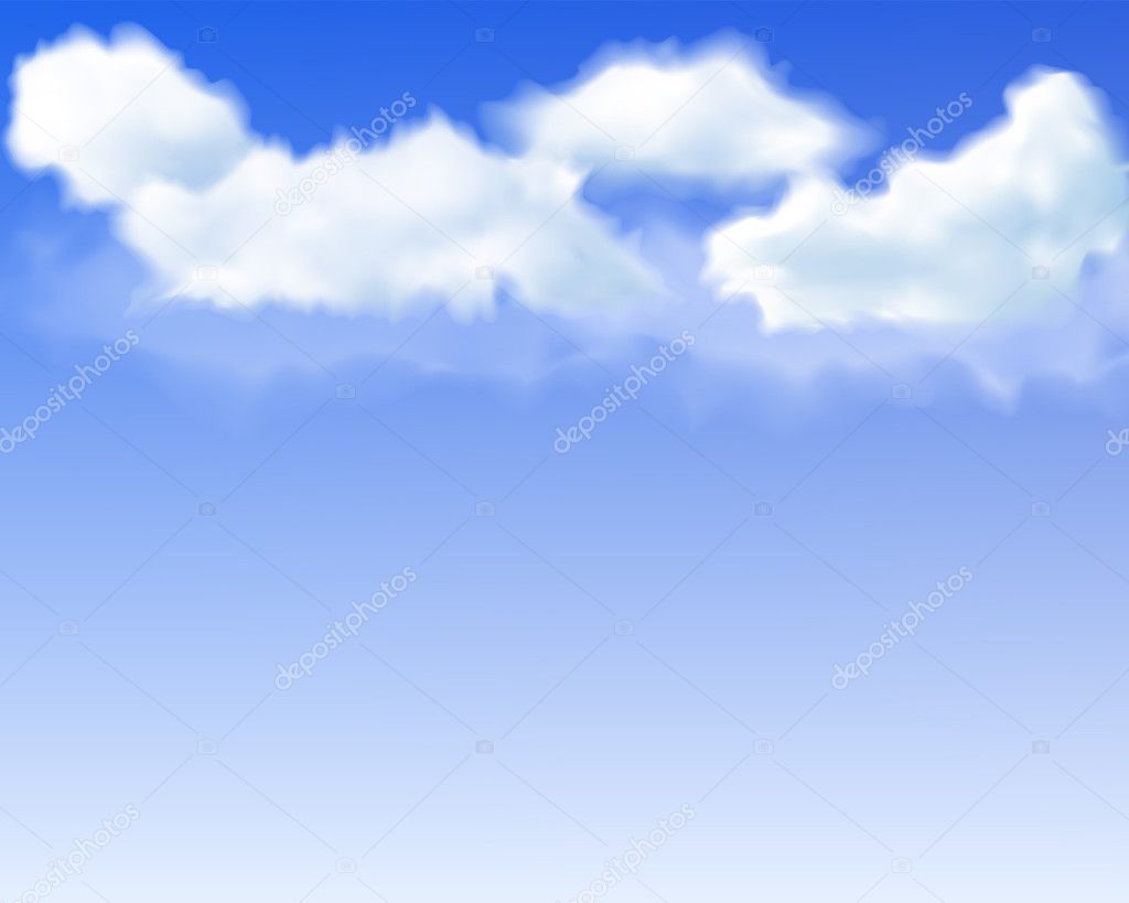Sky with realistic clouds up
