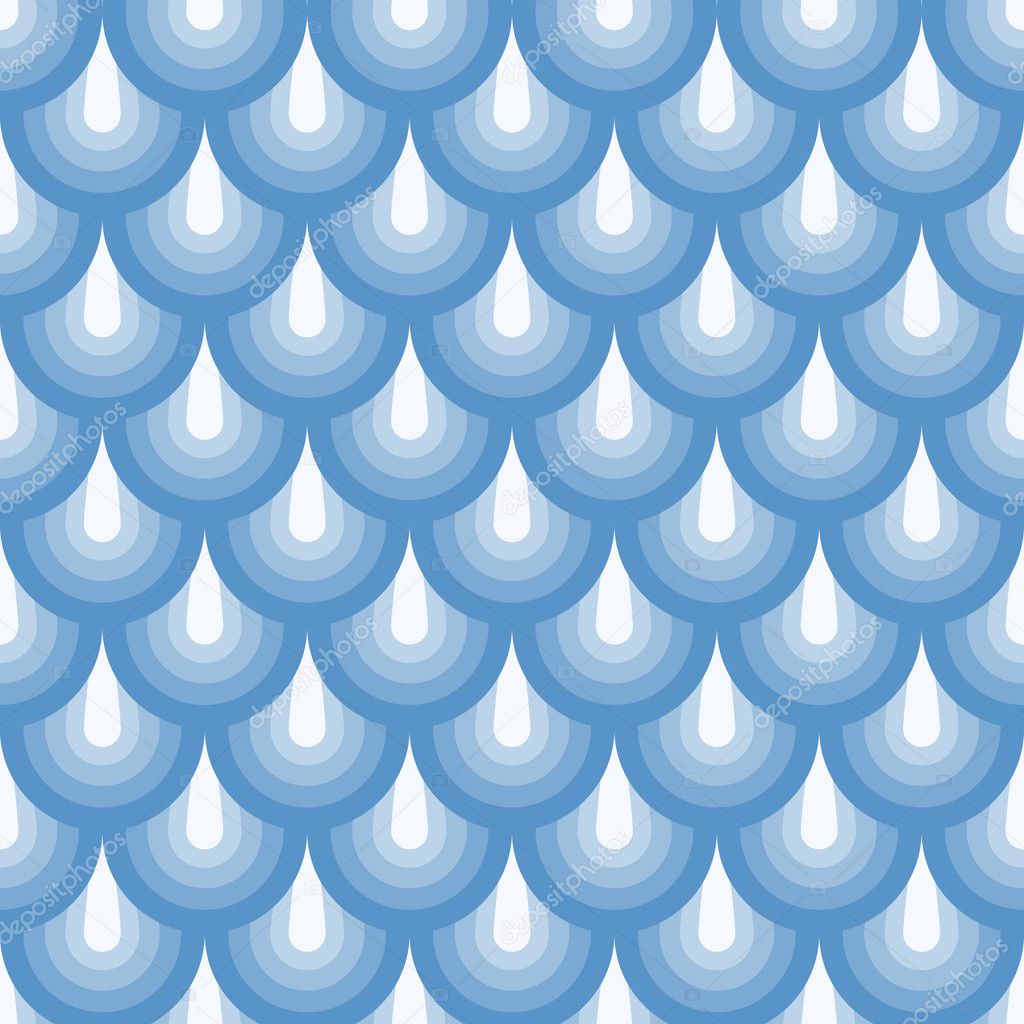 Seamless geometric pattern blue fishskin