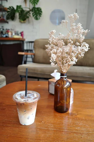 Iced Latte Coffee Cup — Φωτογραφία Αρχείου