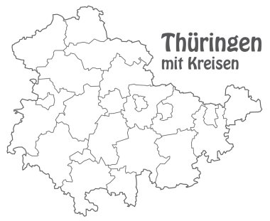 thuringia Haritası