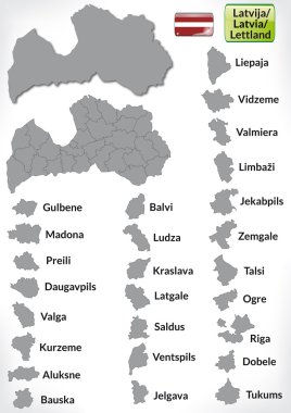 Letonya Haritası