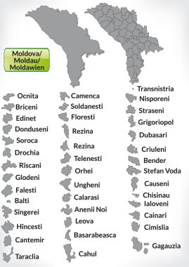 Map of moldavia clipart