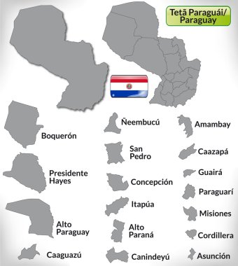 paraguay Haritası