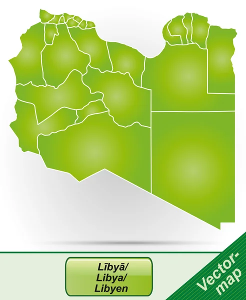 利比亚地图 — 图库矢量图片