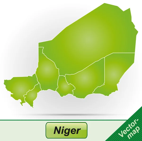 Karta över niger — Stock vektor