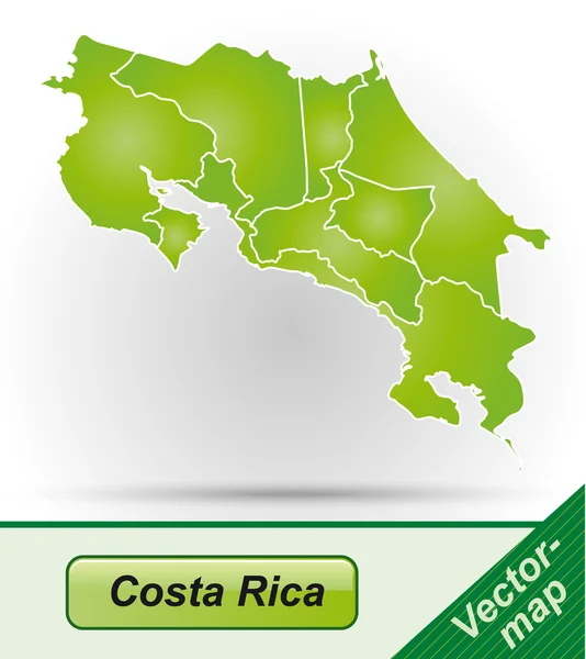 Map of Costa-Rica — Stock Vector