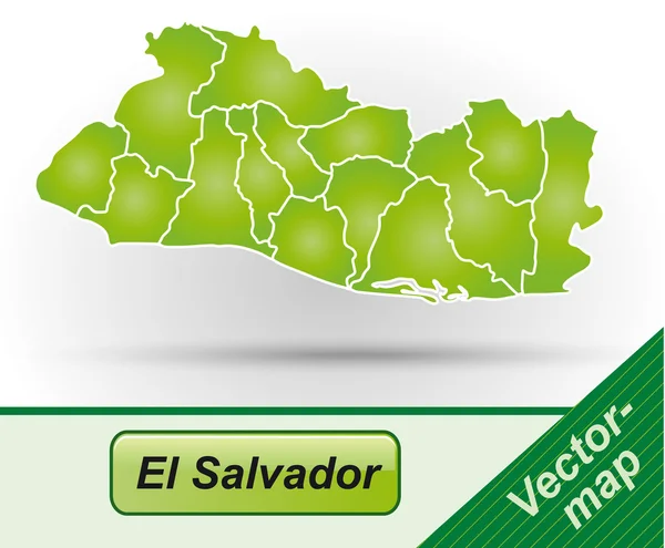 El-salvador haritası — Stok Vektör