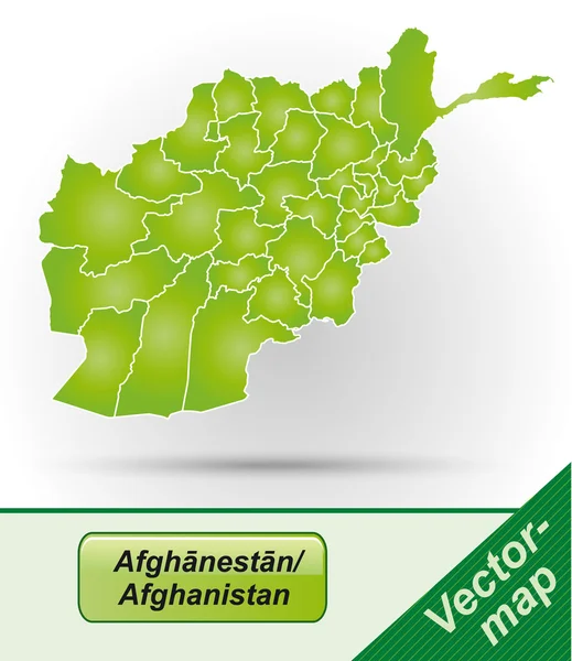 Karta över afghanistan — Stock vektor