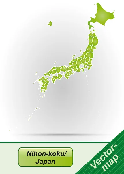 日本の地図 — ストックベクタ