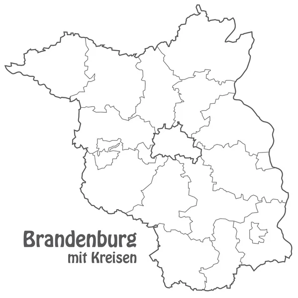 Brandenburg karte Stockvektoren, lizenzfreie Illustrationen Depositphotos