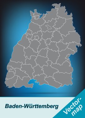 Baden-Wuerttemberg Haritası