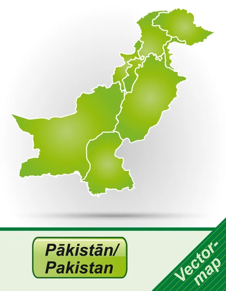 Карта Пакистана — стоковый вектор