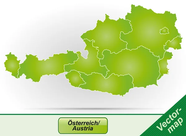 Map of Austria — Stock Vector