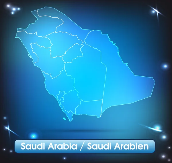 1.沙特阿拉伯地图 — 图库矢量图片