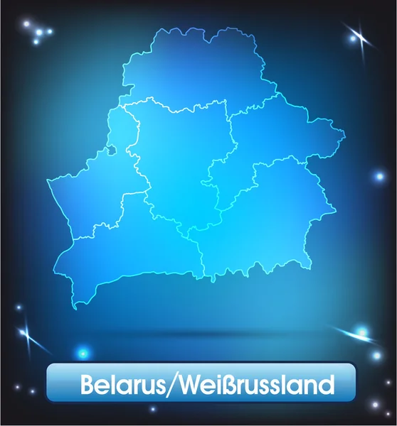 Karte von Weißrussland — Stockvektor