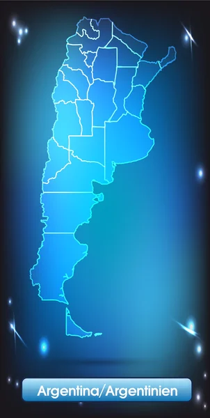 Mapa Argentiny — Stockový vektor