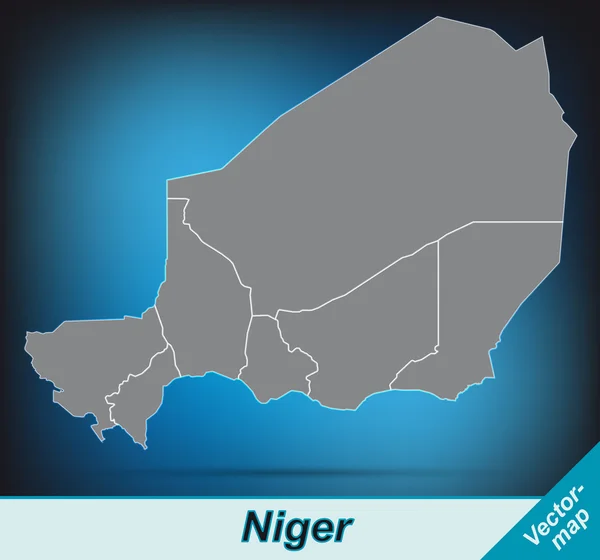Mapa Nigru — Wektor stockowy