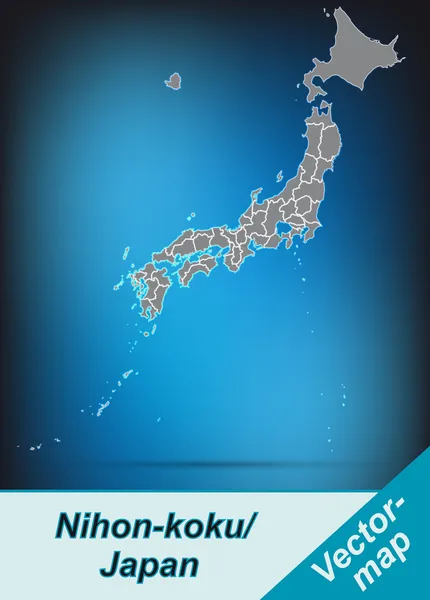 日本の地図 — ストックベクタ