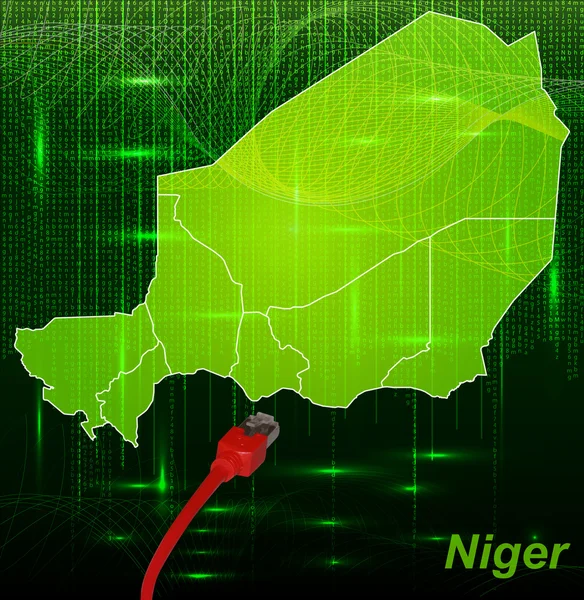 Mapa Nigru — Wektor stockowy