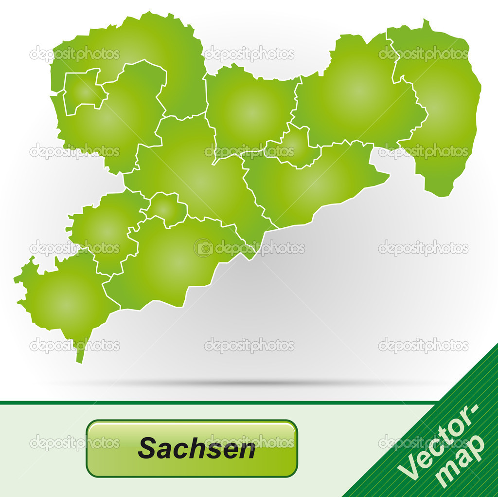 Map of Saxony