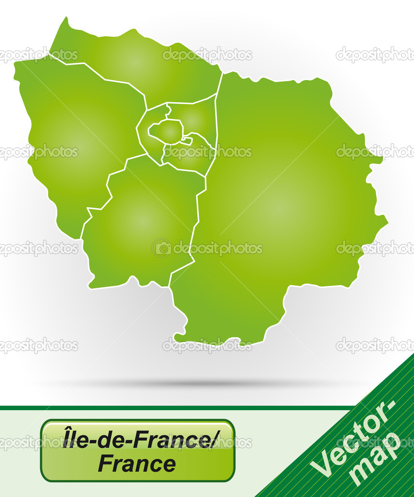 Map of Ile-de-France