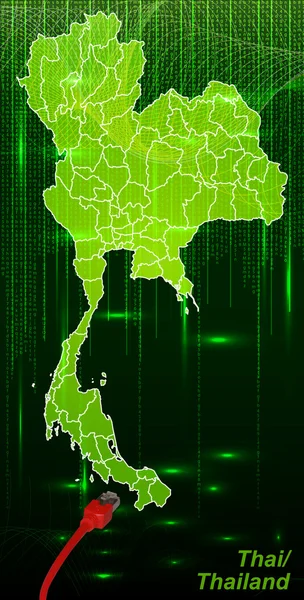 แผนที่ประเทศไทย — ภาพเวกเตอร์สต็อก