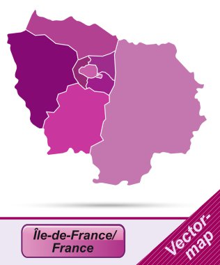 Ile-de-France Haritası