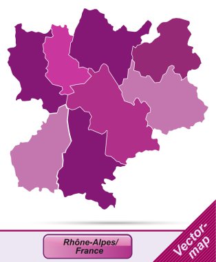 Rhône-alpes Haritası