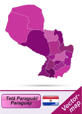 paraguay Haritası