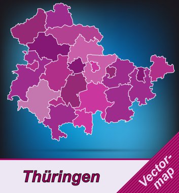 thuringia Haritası