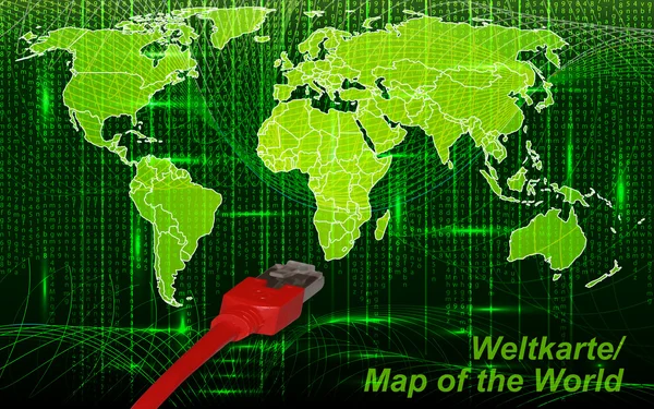 Mapa del mundo — Vector de stock