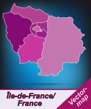Ile-de-France Haritası
