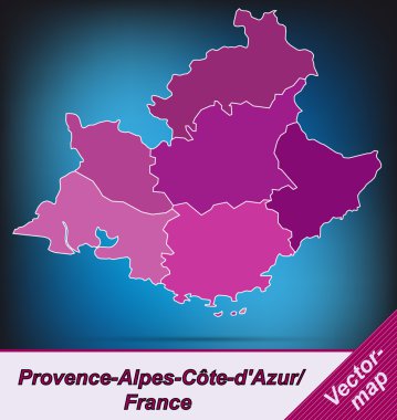 provence-alpes-cote d azur Haritası