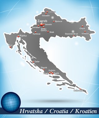 Hırvatistan Haritası