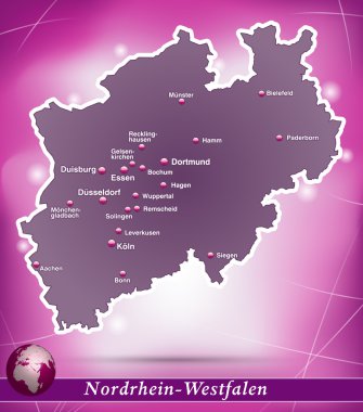 Kuzey Ren-Vestfalya Haritası