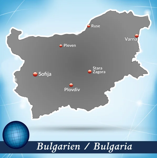 Map of Bulgaria — Stock Vector