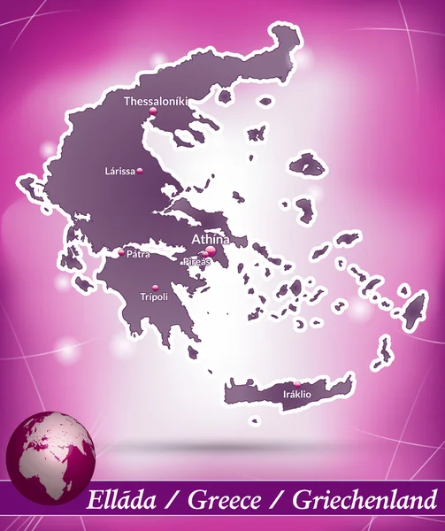 Map of Greece — Stock Vector