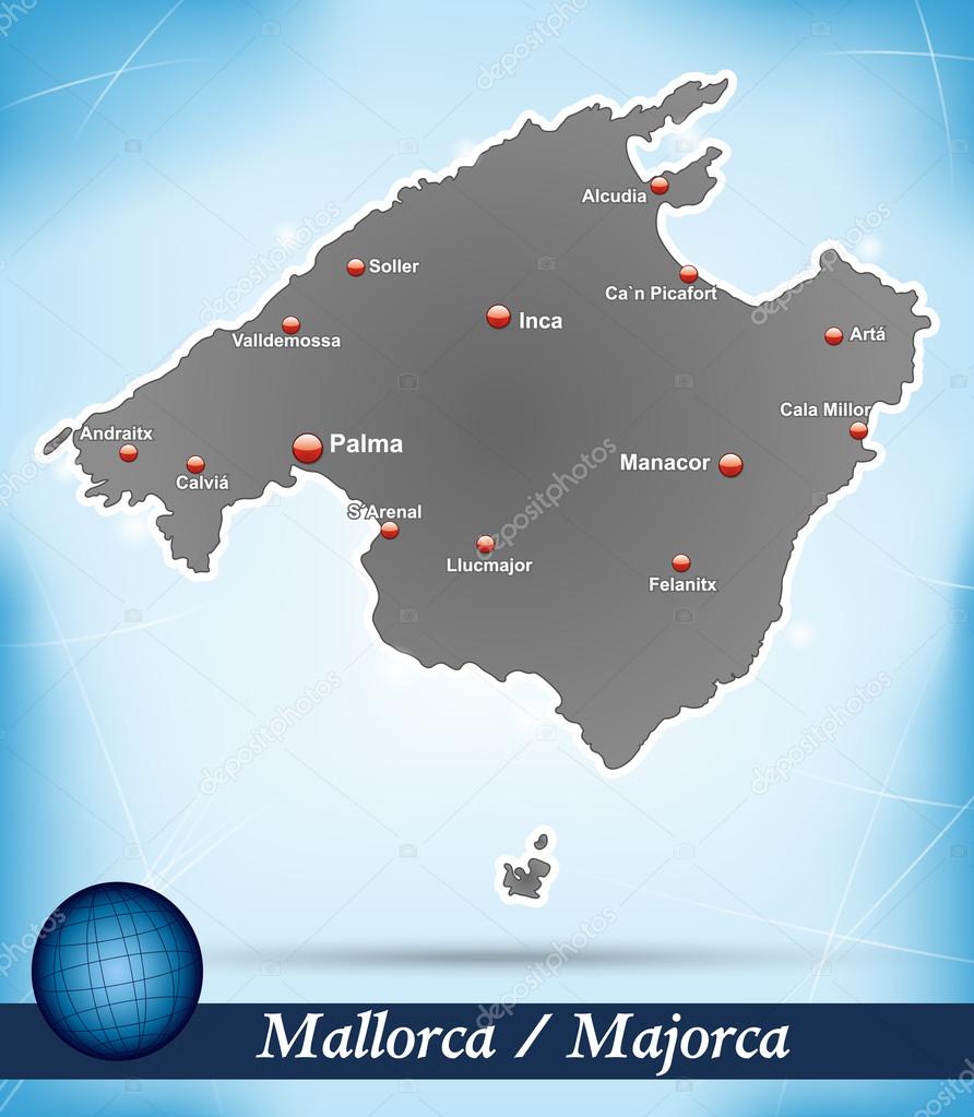 Map of mallorca