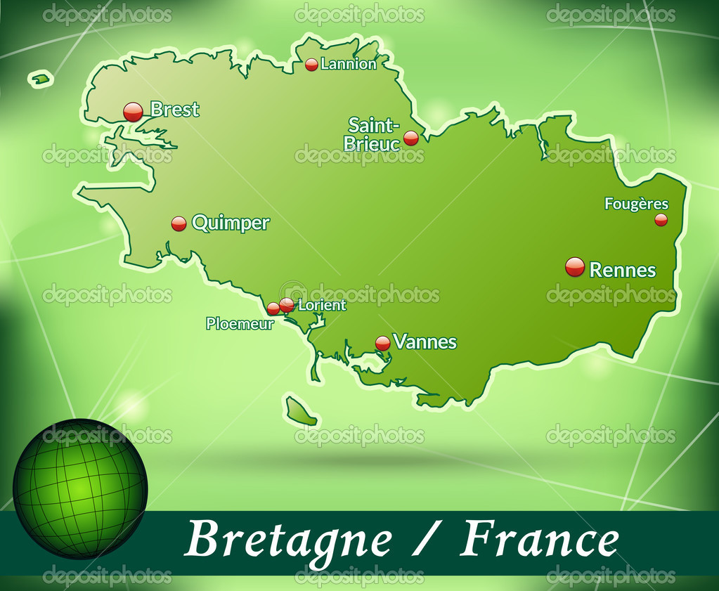 Road Map Of Brittany