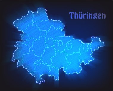thuringia Haritası