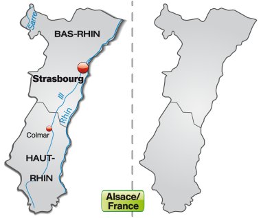 alsace Haritası
