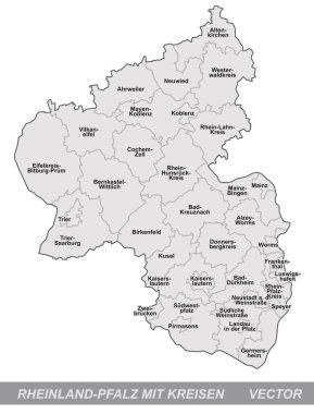 Rhineland-Palatinate Haritası