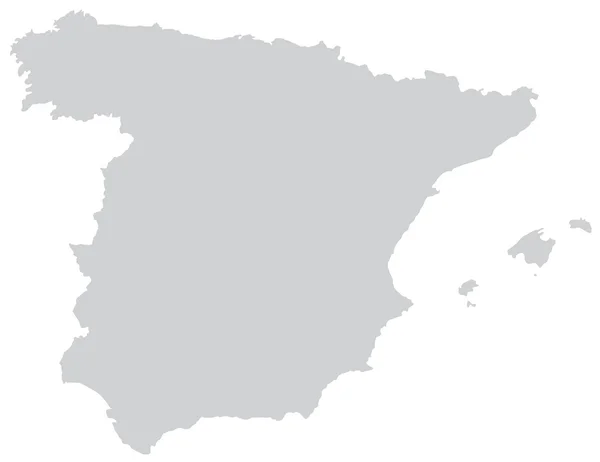 Mapa da Espanha — Vetor de Stock