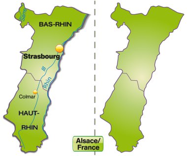 alsace Haritası