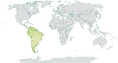 Güney Amerika Haritası