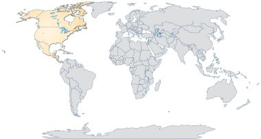 Kuzey Amerika Haritası