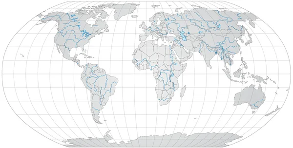 Mapa do mundo — Vetor de Stock