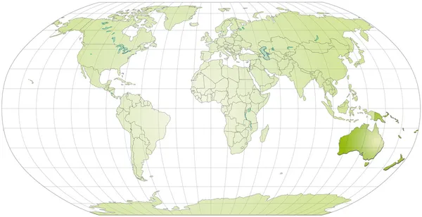 La carte de Australie — Image vectorielle