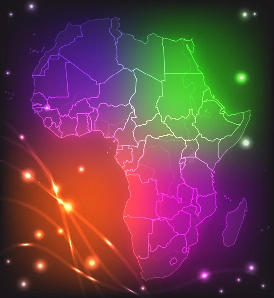 Map of Africa — Stock Vector