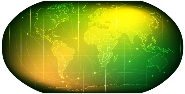 Mapa do mundo — Vetor de Stock